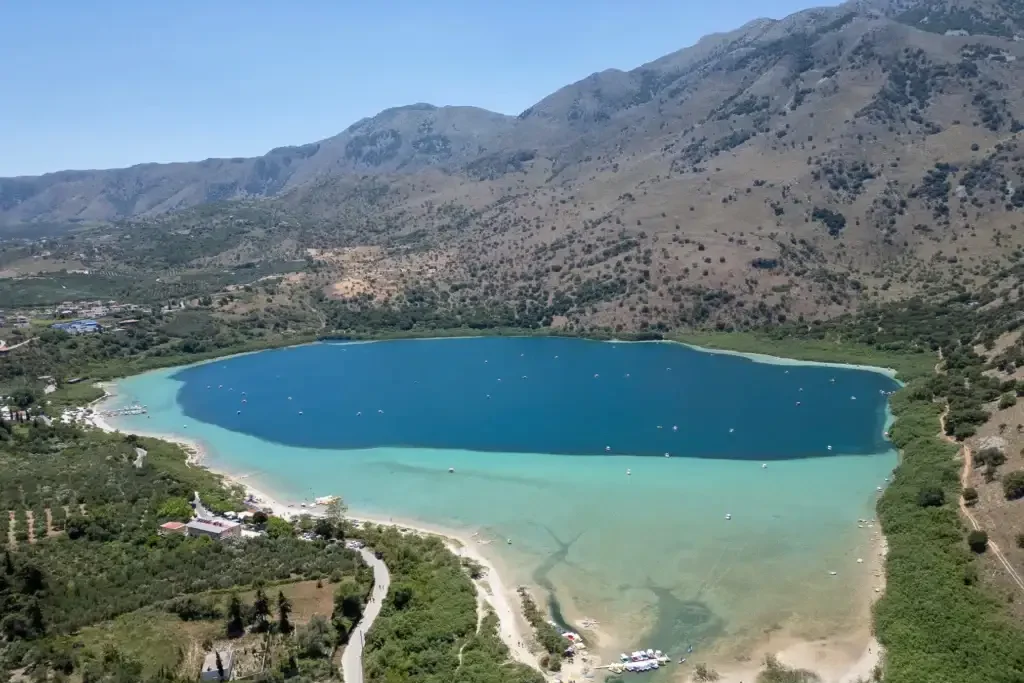 Lake Kournas in Crete