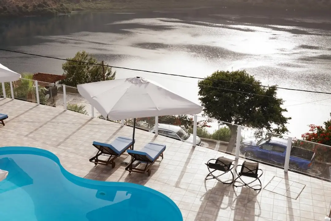 scenic Lake Kournas suite